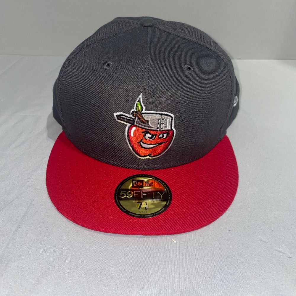 New Era 59FIFTY Fort Wayne TinCaps MiLB Fitted Hat Grey Red 7 7/8